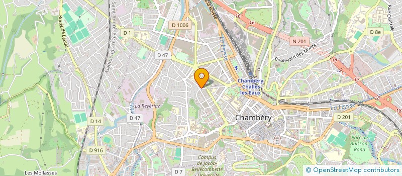 localisation de l'entreprise NJF PEINTURE à CHAMBERY