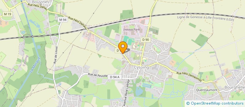 localisation de l'entreprise NJH  CYSOING