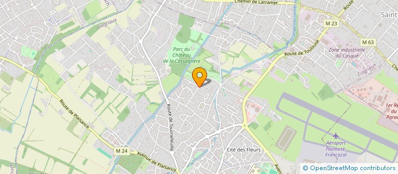 localisation de l'entreprise NJI  CUGNAUX