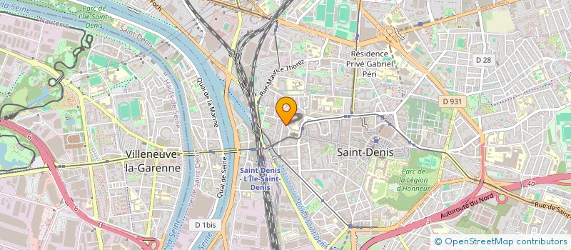localisation de l'entreprise NJI TRANSPORTS à SAINT-DENIS