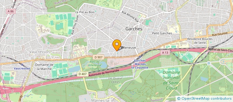 localisation de l'entreprise NJIMMO à GARCHES