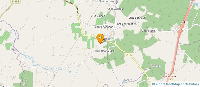 localisation de l'entreprise NJJ GROUP à CHANTILLAC