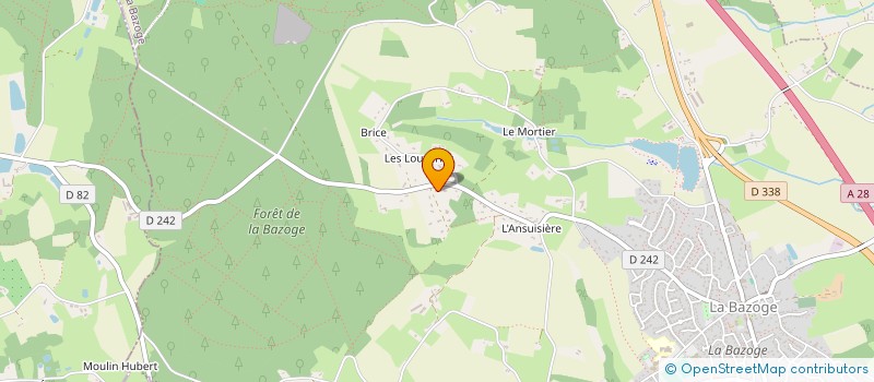 localisation de l'entreprise NJJM  LA BAZOGE