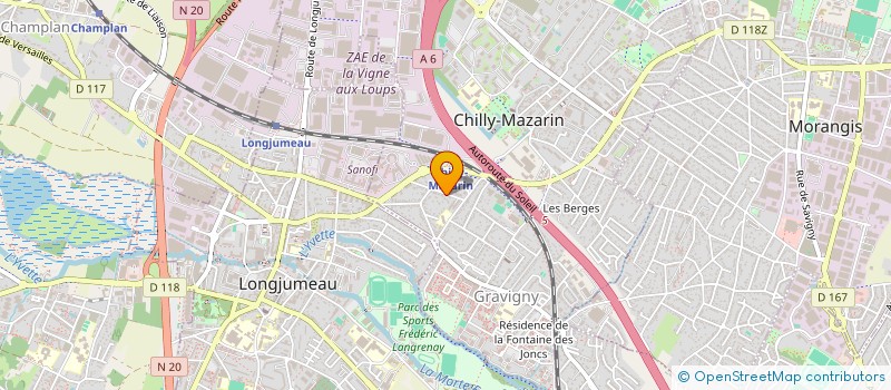 localisation de l'entreprise NJKIMMO à CHILLY-MAZARIN