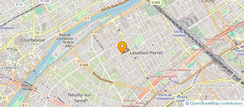 localisation de l'entreprise NJL IMMO à LEVALLOIS-PERRET