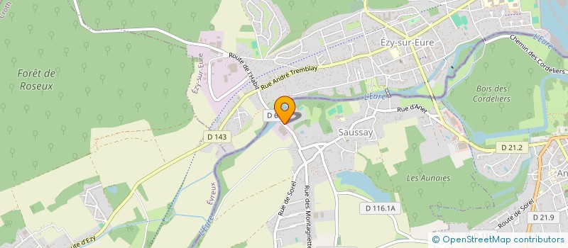 localisation de l'entreprise NJL INVESTISSEMENTS à SAUSSAY