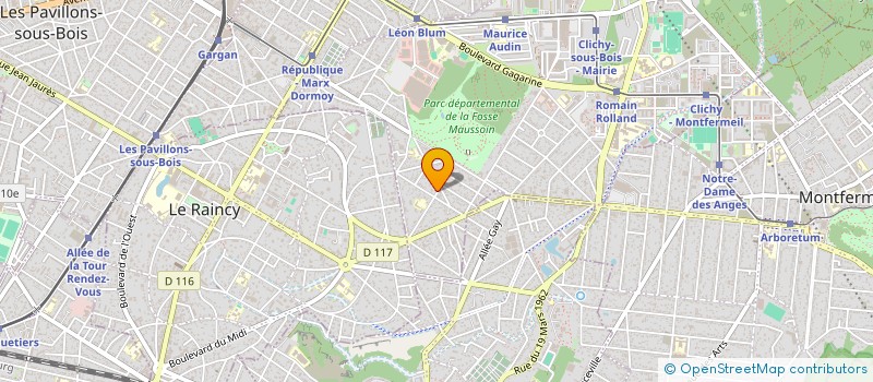 localisation de l'entreprise NJL TRANSPORTS à CLICHY-SOUS-BOIS