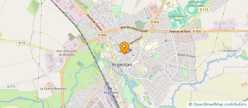 localisation de l'entreprise NJM à ARGENTAN