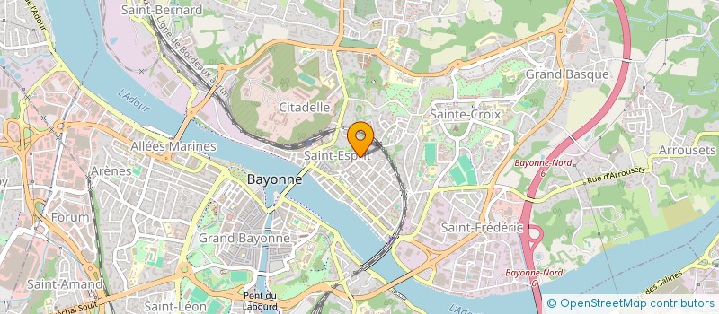localisation de l'entreprise NJM AUTOMOBILES à BAYONNE