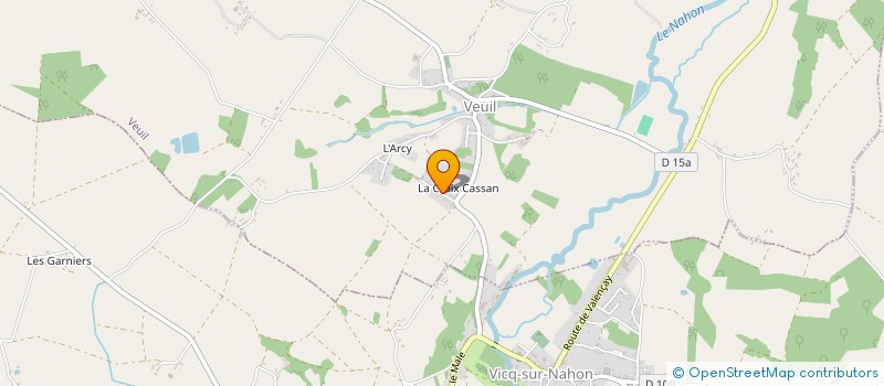 localisation de l'entreprise NJM CROIX CASSAN à VEUIL