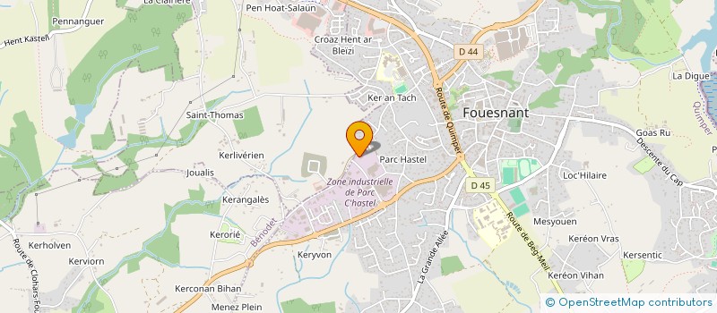 localisation de l'entreprise NJM HOLDING à FOUESNANT