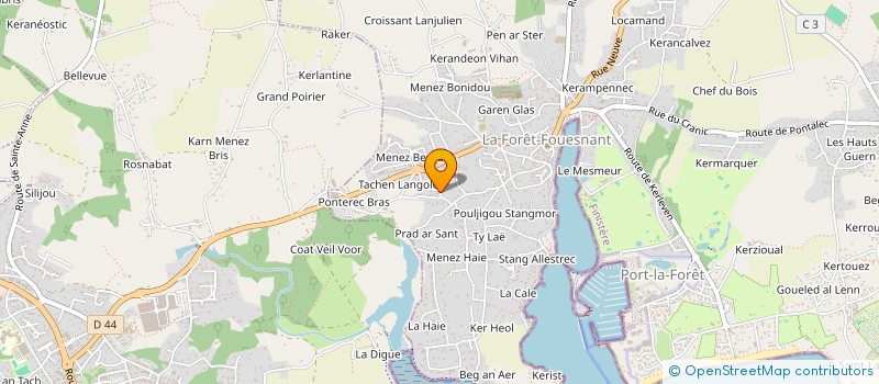 localisation de l'entreprise NJM IMMO  LA FORET-FOUESNANT