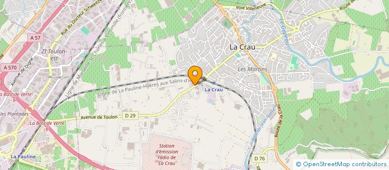 localisation de l'entreprise NJN CMI  LA CRAU