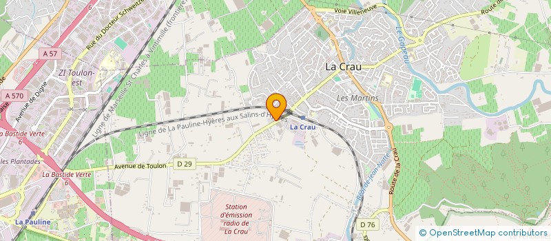 localisation de l'entreprise NJN CONSEILS à LA CRAU