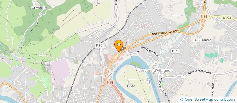 localisation de l'entreprise NJS  LESCURE-D'ALBIGEOIS
