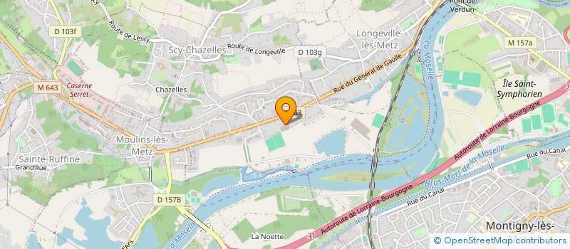 localisation de l'entreprise NK à SCY-CHAZELLES