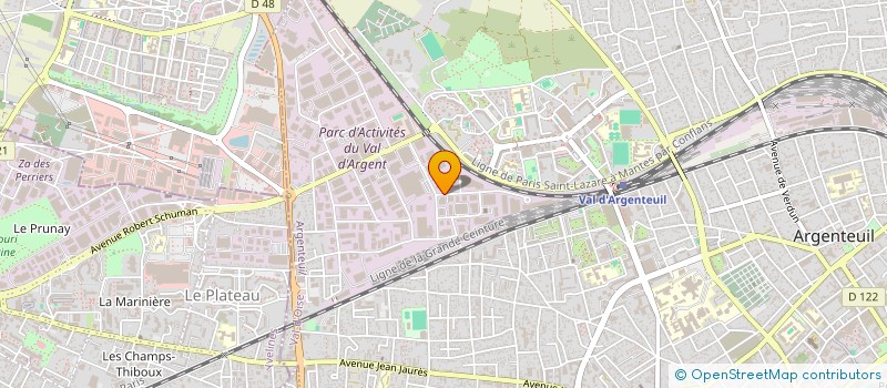 localisation de l'entreprise NK  ARGENTEUIL