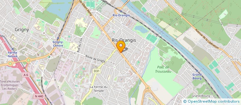 localisation de l'entreprise NK AUTO à GRIGNY