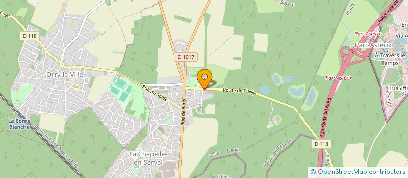 localisation de l'entreprise NK BAT  LA CHAPELLE-EN-SERVAL