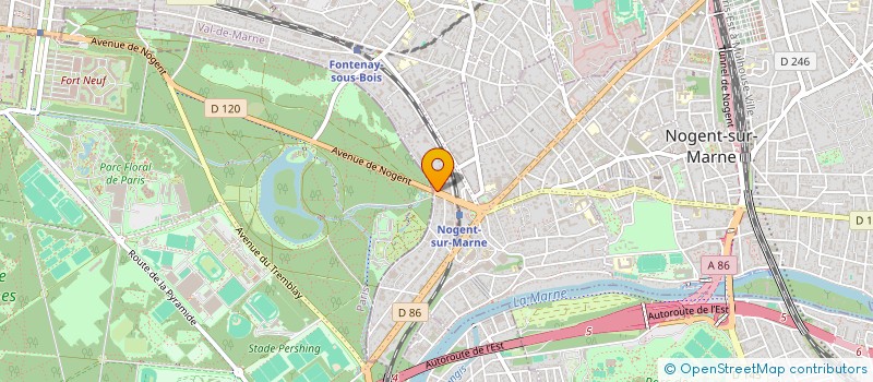 localisation de l'entreprise NK COIFFURE  NOGENT-SUR-MARNE