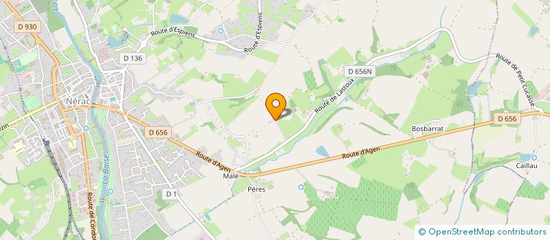 localisation de l'entreprise NK COMMUNICATION  NERAC