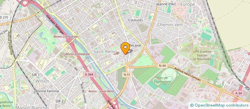 localisation de l'entreprise NK CONCEPT BEAUTE à REIMS