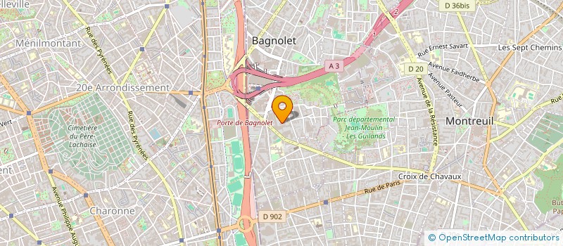 localisation de l'entreprise NK CONSEIL à BAGNOLET