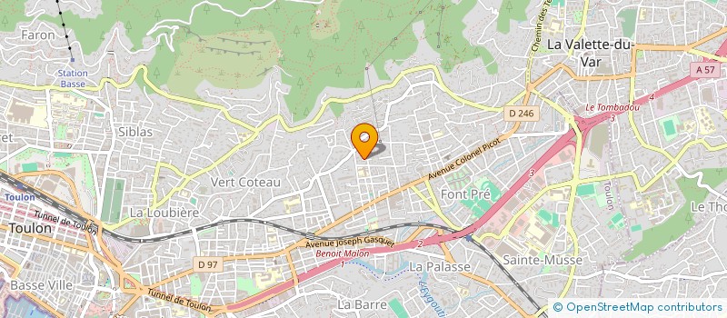 localisation de l'entreprise NK CONSTRUCTION FRANCE  TOULON