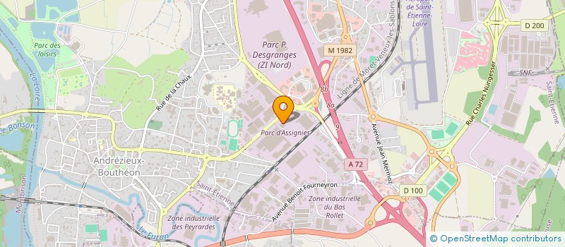 localisation de l'entreprise NK ESCAPE  ANDREZIEUX-BOUTHEON