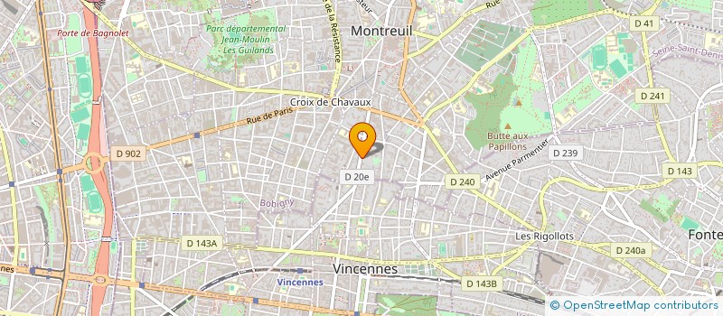 localisation de l'entreprise NK FROID à MONTREUIL