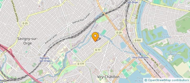 localisation de l'entreprise NK INGENIERIE  VIRY-CHATILLON
