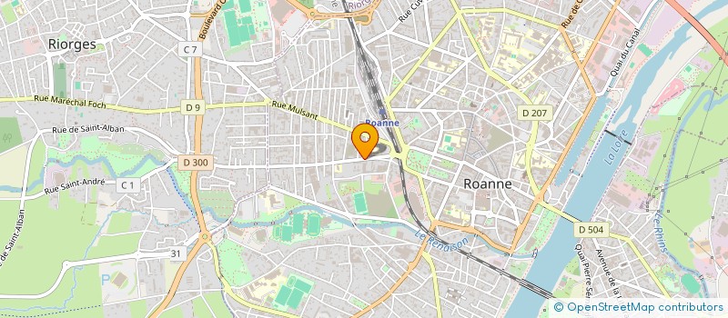 localisation de l'entreprise NK PRODUCTION TEXTILE à ROANNE