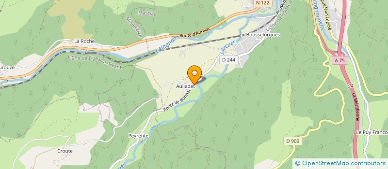 localisation de l'entreprise NK TRANS à MASSIAC