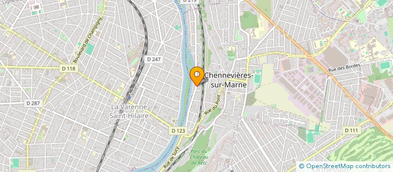 localisation de l'entreprise NK VENTILATION à CHENNEVIERES-SUR-MARNE