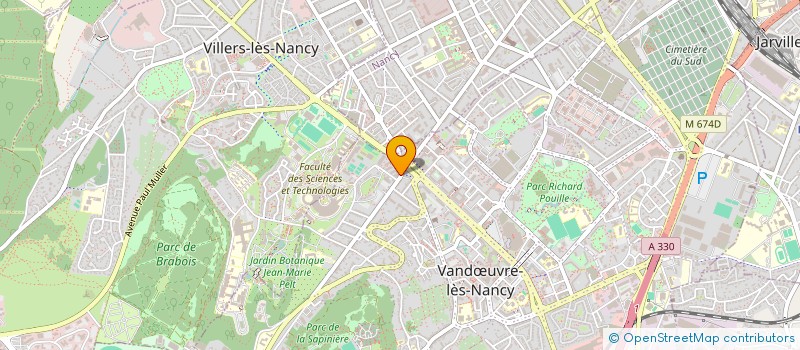 localisation de l'entreprise NK80 à VANDŒUVRE-LES-NANCY