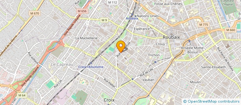 localisation de l'entreprise NK9  ROUBAIX