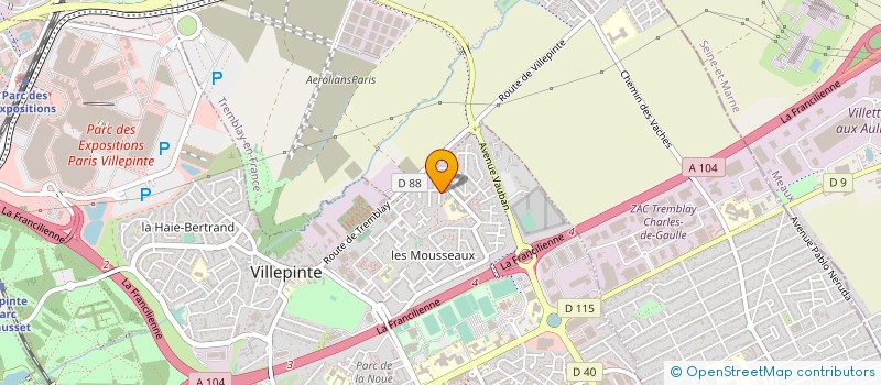 localisation de l'entreprise NKB DISTRIBUTION à VILLEPINTE