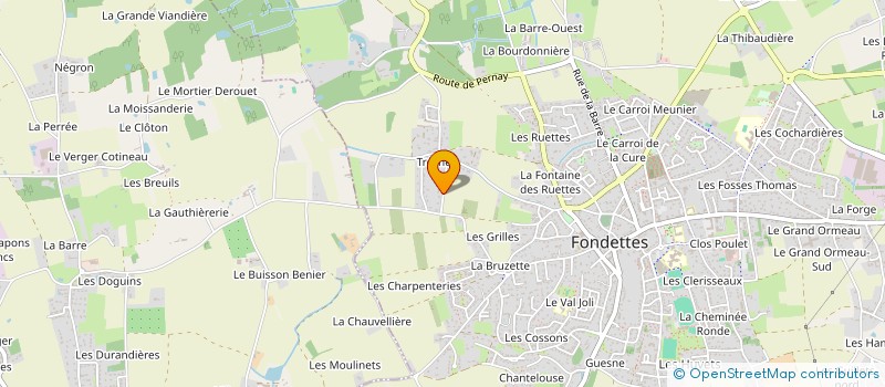 localisation de l'entreprise NKGV à FONDETTES