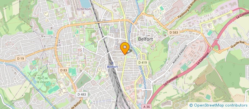 localisation de l'entreprise NKM à BELFORT