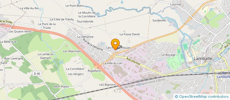 localisation de l'entreprise NKM IMMO  LAMBALLE-ARMOR