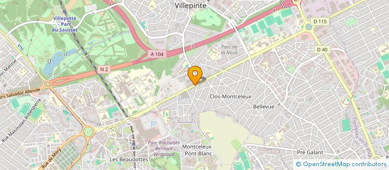 localisation de l'entreprise NKND INVEST à VILLEPINTE