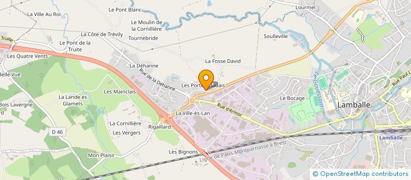 localisation de l'entreprise NKP DU GOLF  LAMBALLE-ARMOR