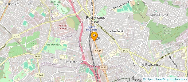 localisation de l'entreprise NKTL à ROSNY-SOUS-BOIS