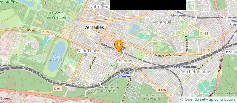 localisation de l'entreprise NL à VERSAILLES