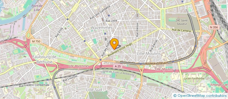 localisation de l'entreprise NL AUDIOVISUEL à LILLE