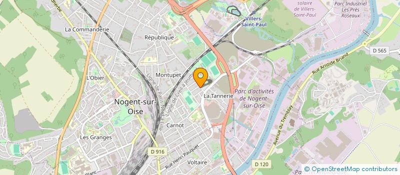 localisation de l'entreprise NL BAT  NOGENT-SUR-OISE