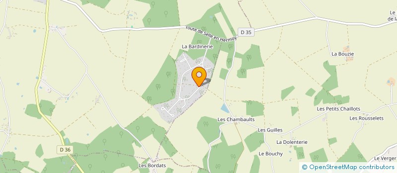 localisation de l'entreprise NL BATIMENT à LA SELLE-EN-HERMOY