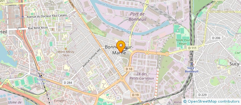 localisation de l'entreprise NL COIFFURE  BONNEUIL-SUR-MARNE