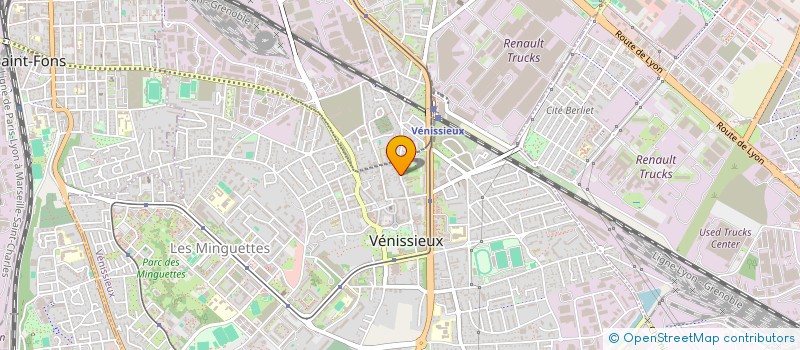 localisation de l'entreprise NL DRIVER CAR  VENISSIEUX