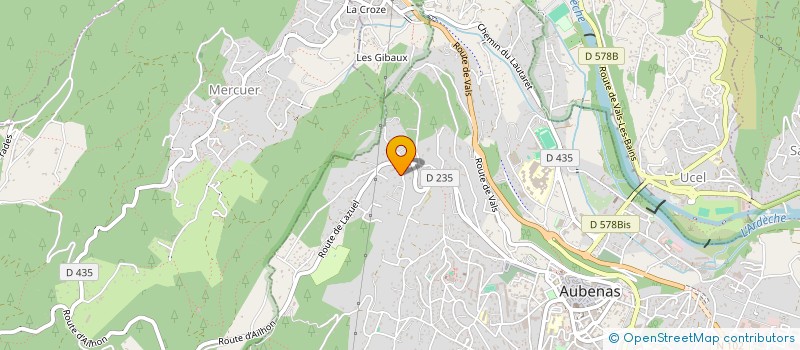 localisation de l'entreprise NL EXPERTISE à AUBENAS